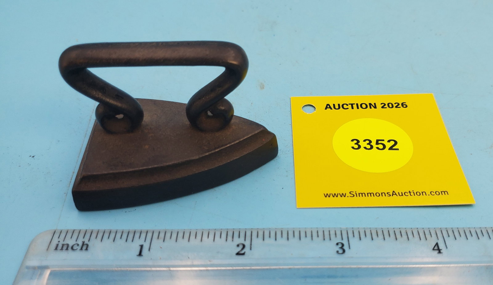 Flat iron, double curl handle, L 2 1/4" - 2