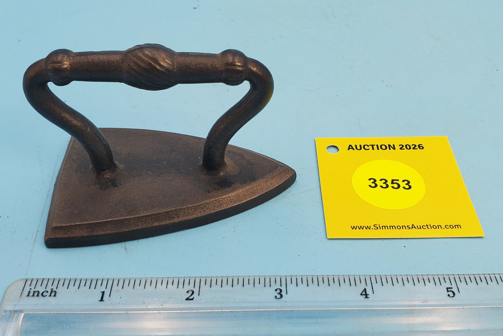 Tri bump flat iron, L 3 1/4": Tri bump flat iron, L 3 1/4"