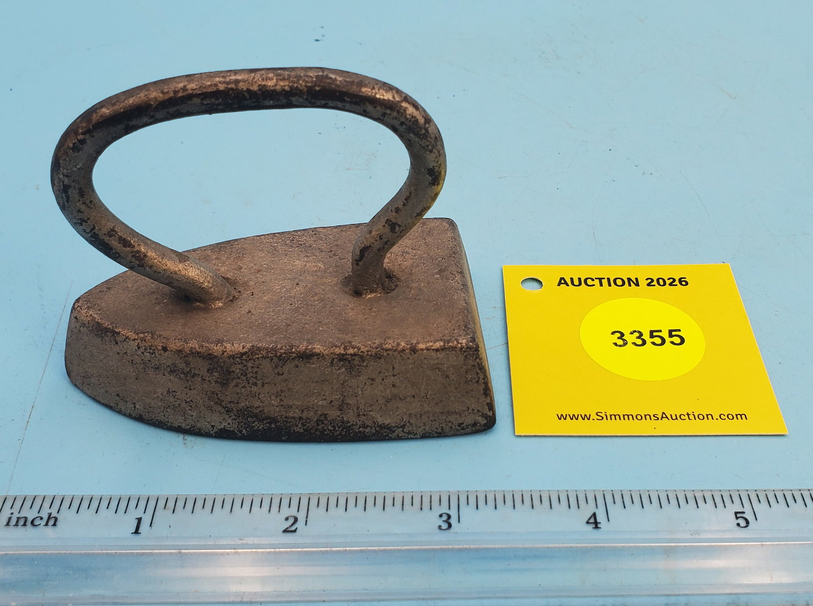 Flat iron, no markings, L 3 1/4": Flat iron, no markings, L 3 1/4"