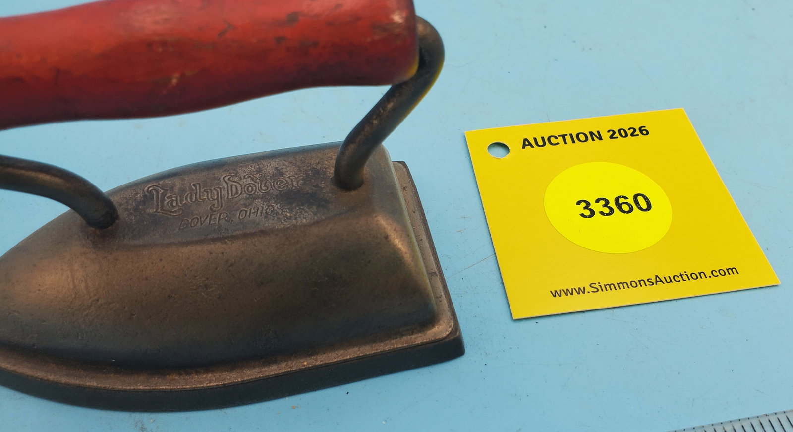 Lady Dover, Dover Ohio, red handle, L 3 3/8" - 2