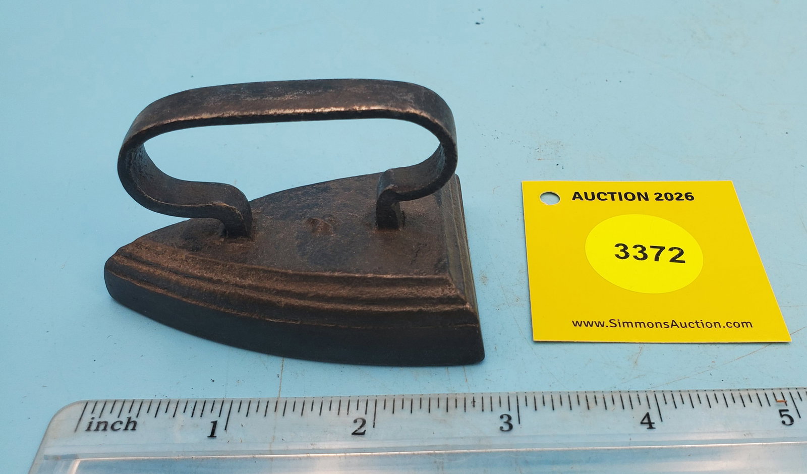 Flat iron, strap handle, L 2 7/8" (1 of 2)