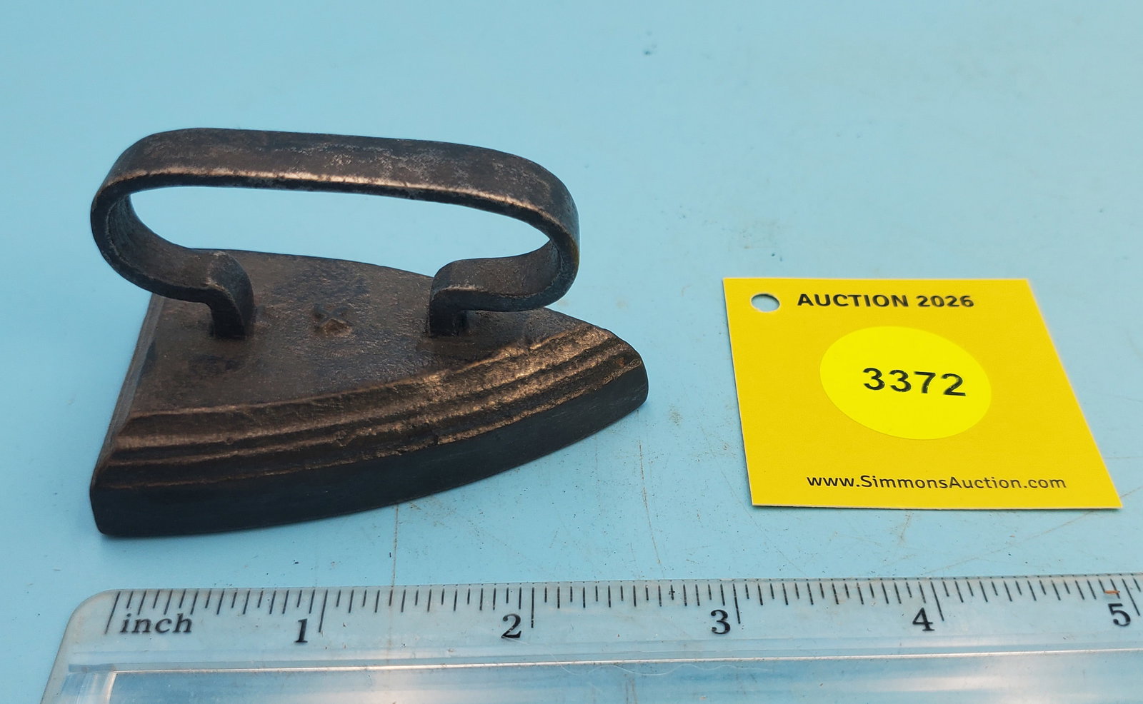 Flat iron, strap handle, L 2 7/8" - 2