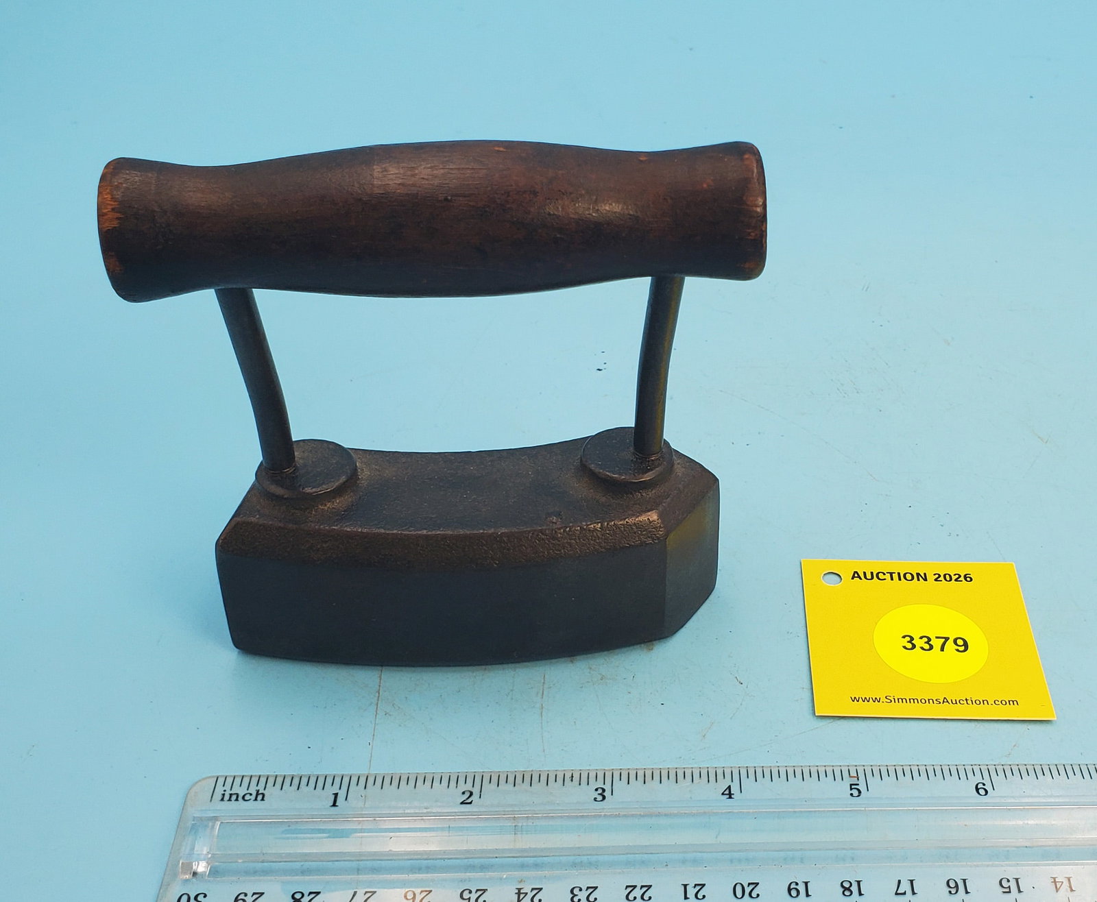 Hat tolliker, wood handle curved side - 3