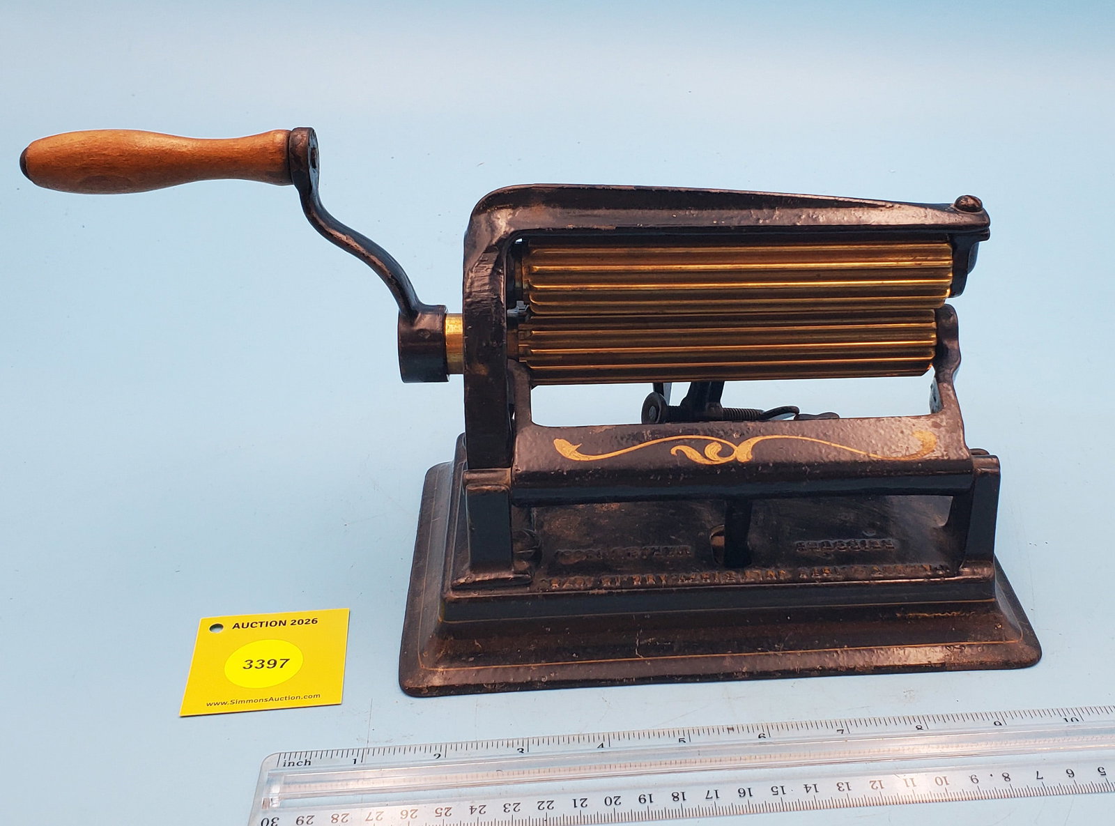 Machine, American, Pat Nov 2, 1875, July 3, 1877, Aug 19, 1879, Reissued Mar 23, 1880, North Bro'...: Machine, American, Pat Nov 2, 1875, July 3, 1877, Aug 19, 1879, Reissued Mar 23, 1880, North Bro's Mfg Co, Phila, PA, Roll 6", no slugs