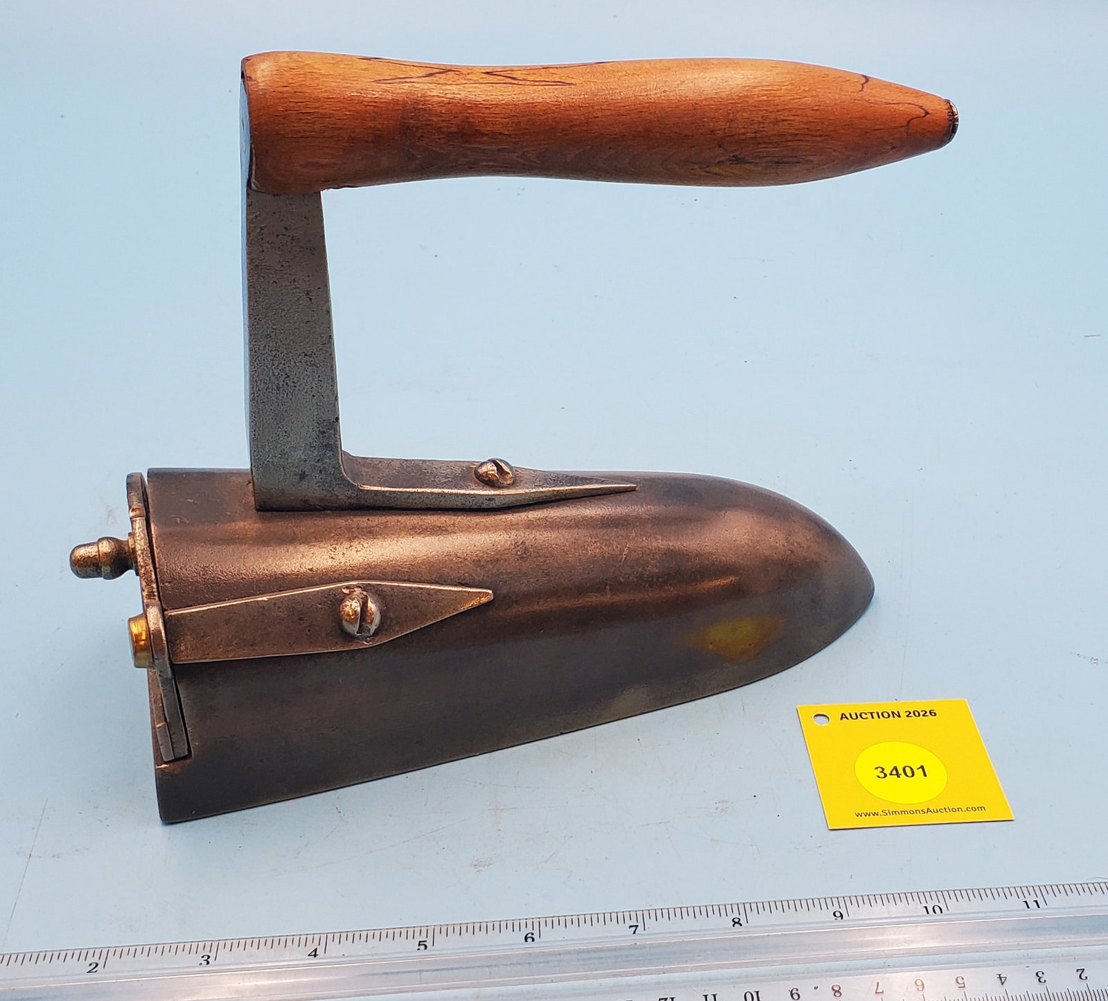 Ox Tongue, swing gate w/slug, L 8 3/4": Ox Tongue, swing gate w/slug, L 8 3/4"