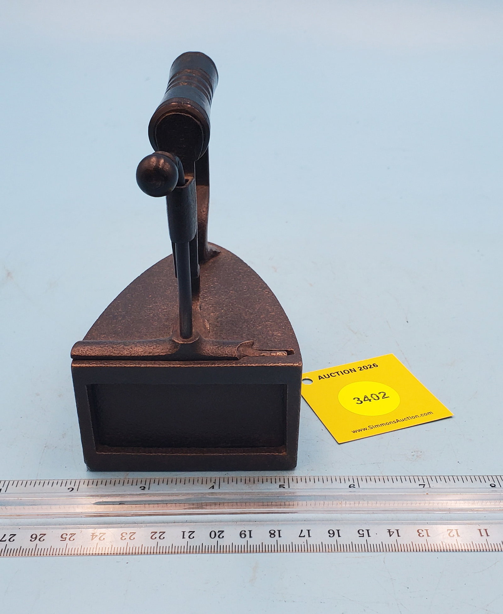 Kenrick slug iron, back lift gate, no slug, L 4 1/2" - 2