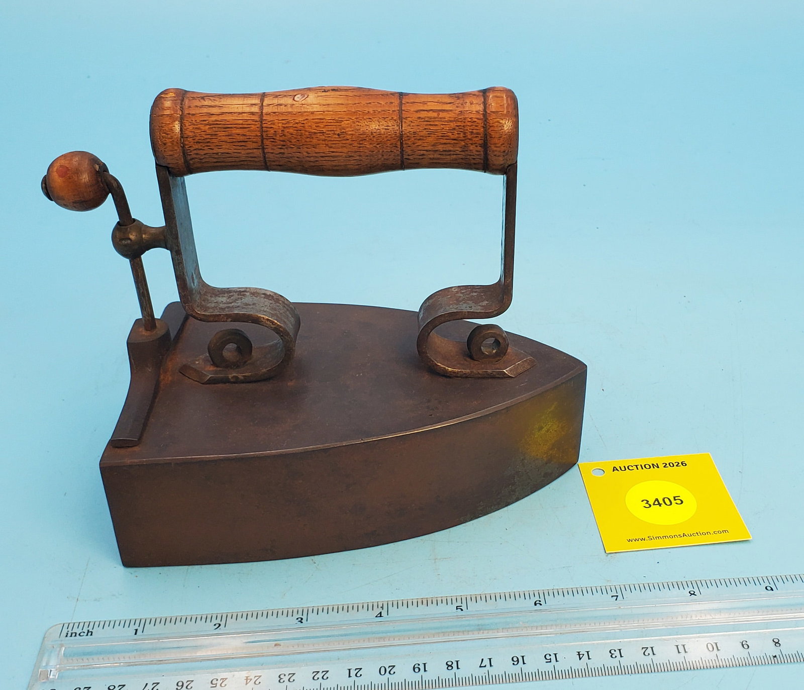 Box, Scandinavian, B.O. Libergsf, AB., Rosenfors #3, back lift gate, w/slug, L 6 1/4": Box, Scandinavian, B.O. Libergsf, AB., Rosenfors #3, back lift gate, w/slug, L 6 1/4"