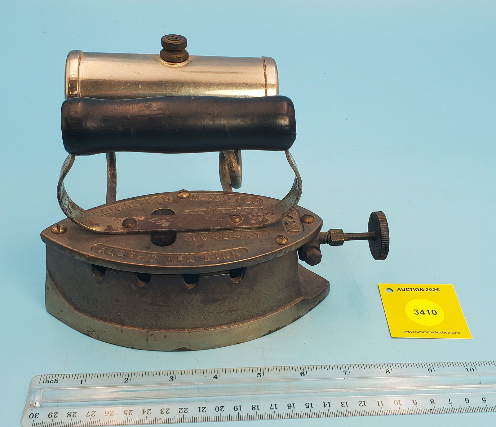 Gasoline, American Gas Machine Co, Patent No 1043421, Albert Lea Minn, No 4, L 7 1/4": Gasoline, American Gas Machine Co, Patent No 1043421, Albert Lea Minn, No 4, L 7 1/4"