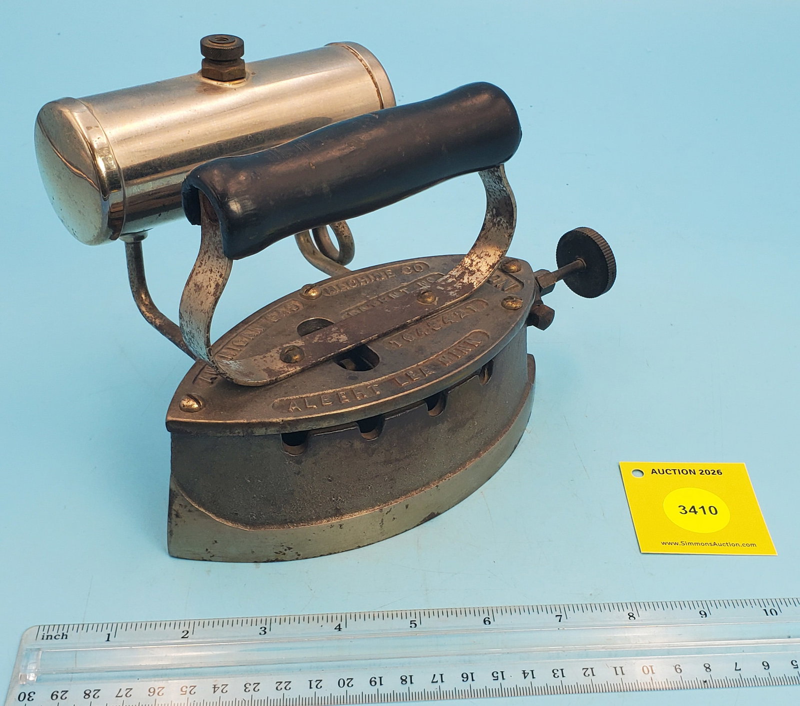 Gasoline, American Gas Machine Co, Patent No 1043421, Albert Lea Minn, No 4, L 7 1/4" - 2