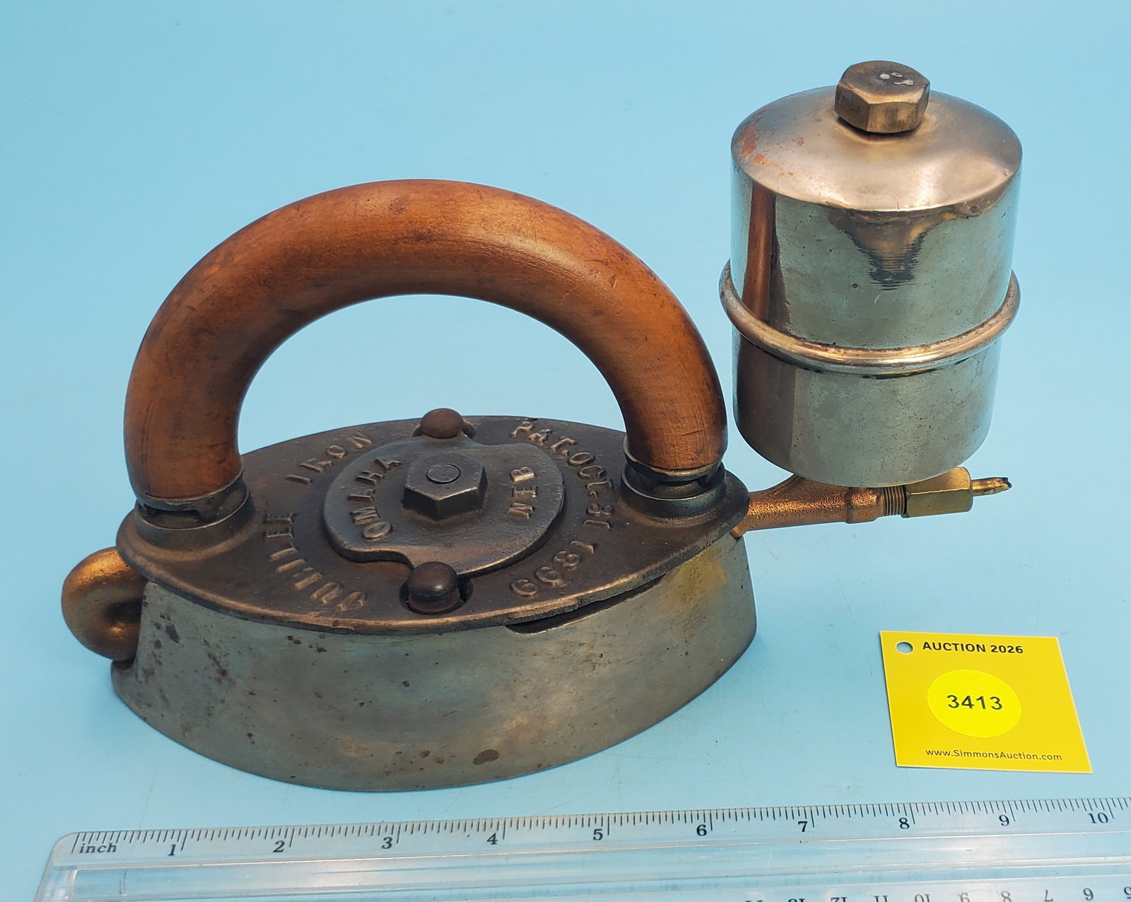 Gasoline, Jubilee Iron, Omaha Neb, Pat Oct 31, 1899, June 7, 1904, Pat by William Pitt of Indepen... - 2