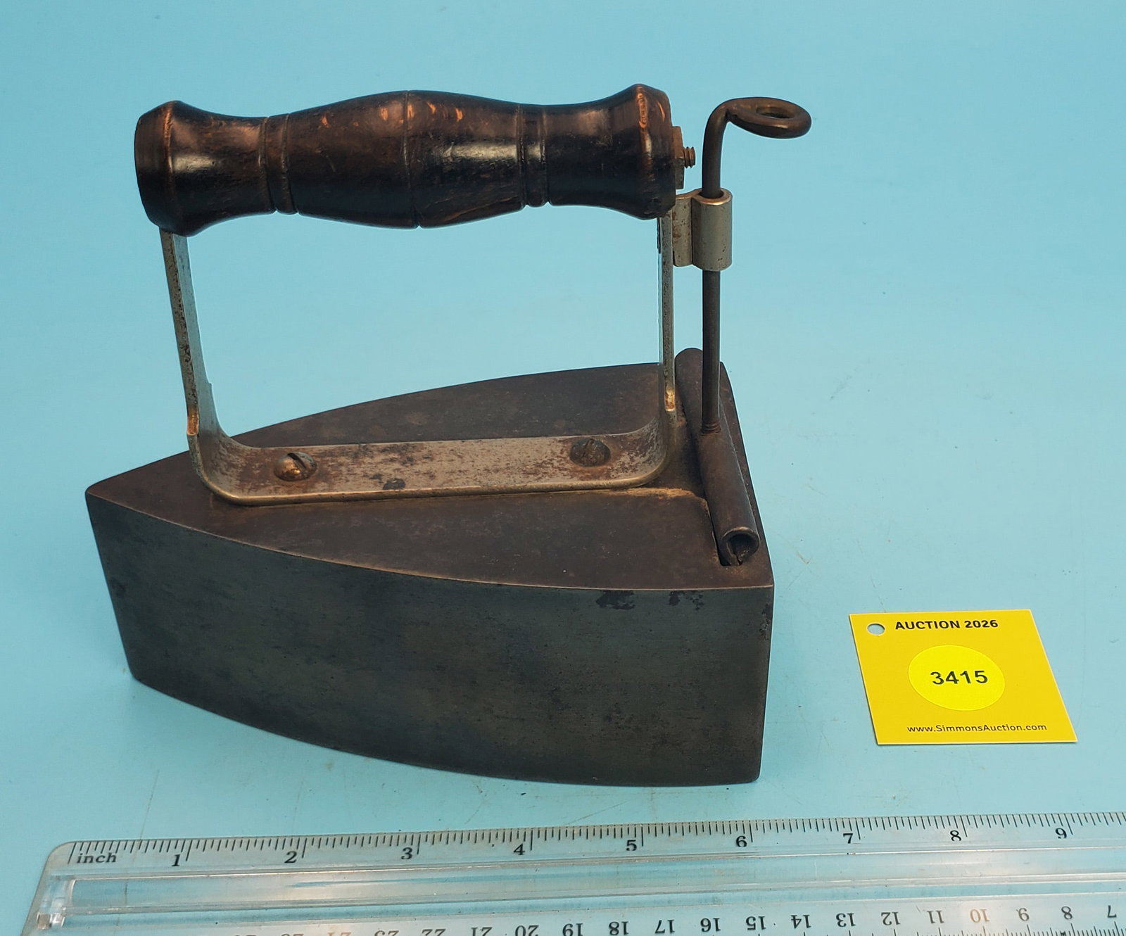 Slug iron, back lift gate, w/slug, L 6" - 3