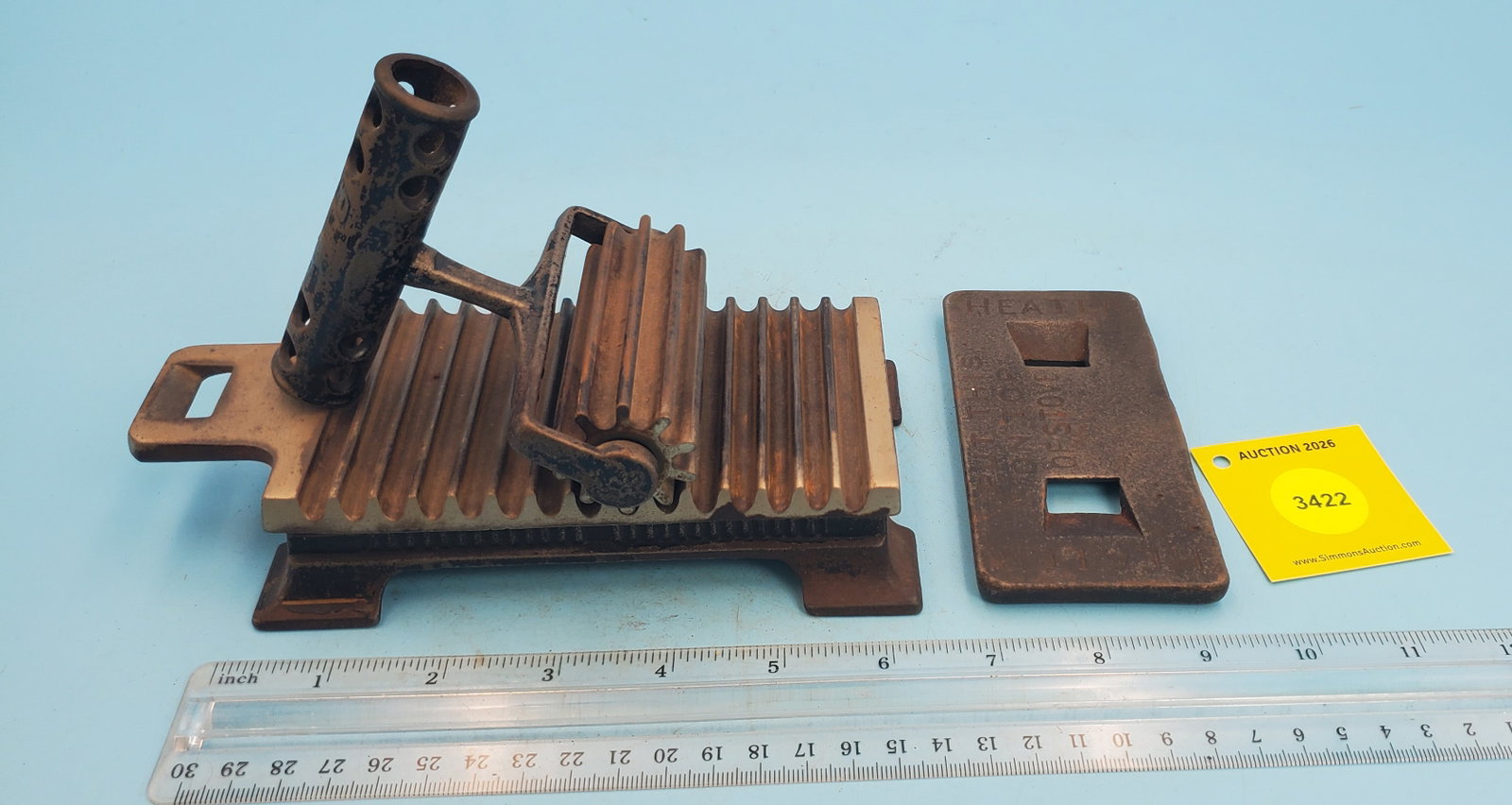 Roller, Shepard Hardware Co, Patented Nov 12, Dec 17, 1878, Buffalo NY, w/2 slugs: Roller, Shepard Hardware Co, Patented Nov 12, Dec 17, 1878, Buffalo NY, w/2 slugs