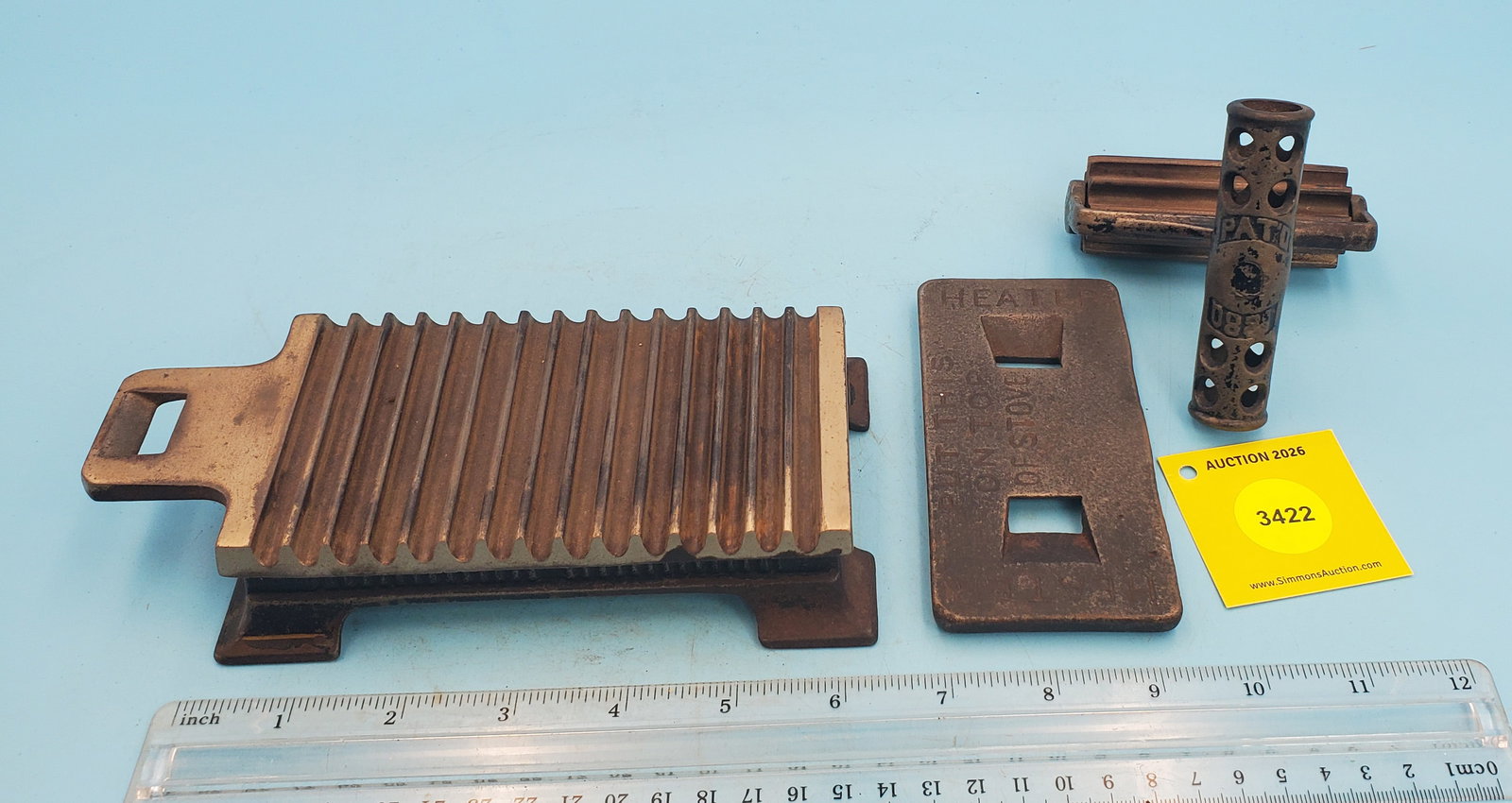 Roller, Shepard Hardware Co, Patented Nov 12, Dec 17, 1878, Buffalo NY, w/2 slugs - 4