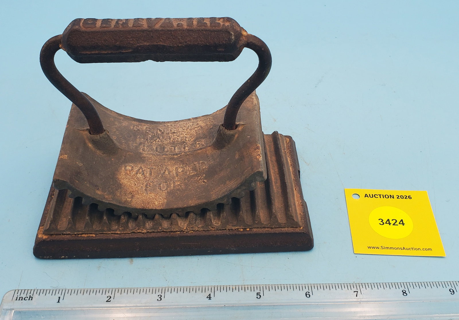 Rocker, Geneva Hand Fluter Pat. Apld For, Geneva Ill.: Rocker, Geneva Hand Fluter Pat. Apld For, Geneva Ill.