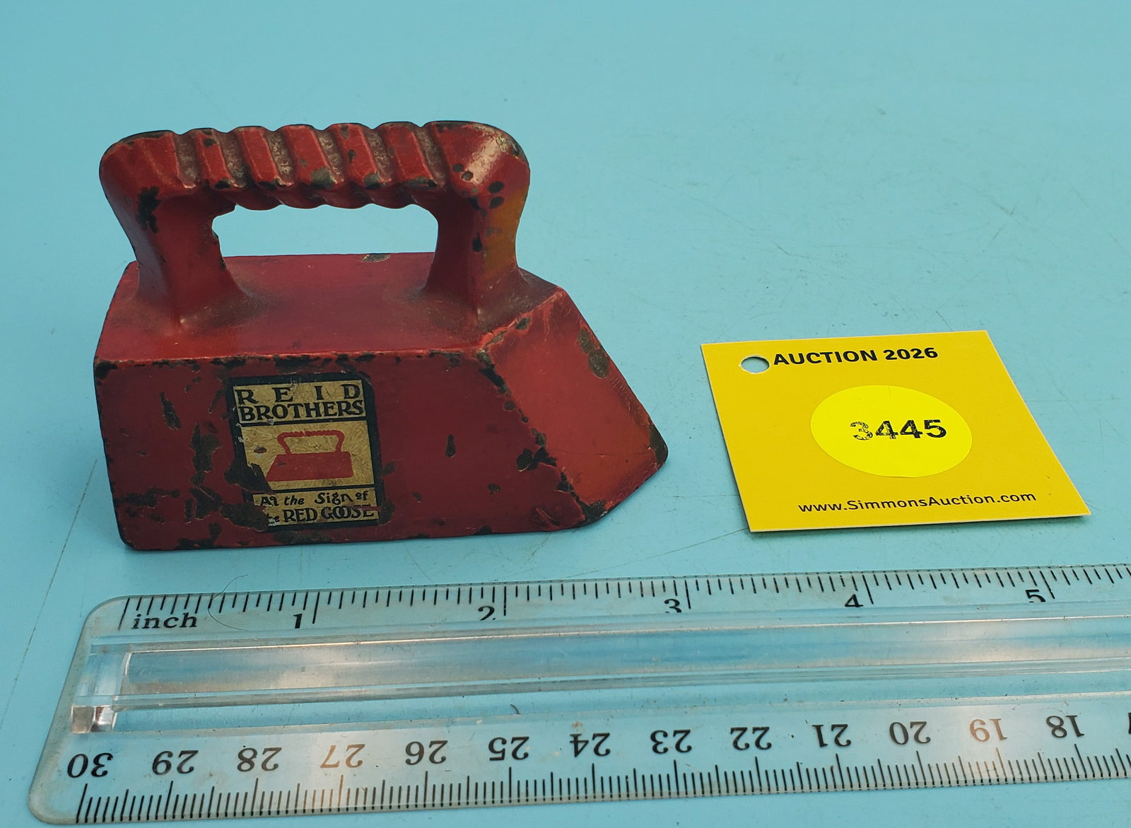 Give-Away, Reid Brothers - At the sign of the red goose, painted red, base is hollow, early 1900, L - 2