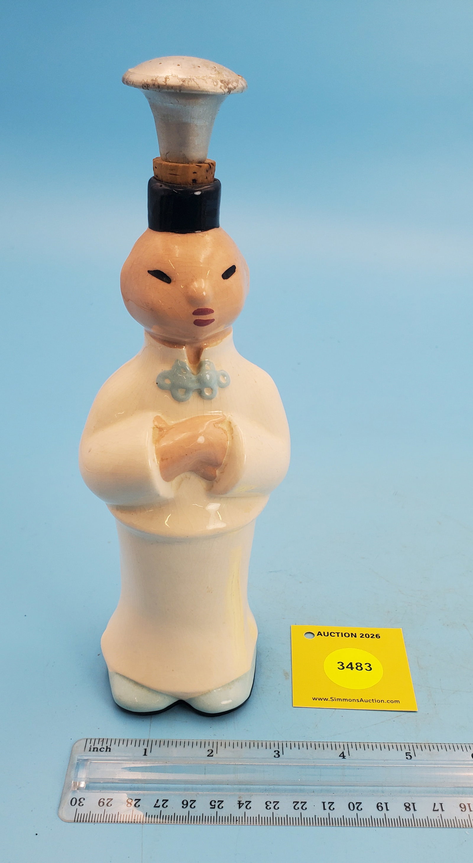 Sprinkle bottle, Oriental man 8": Sprinkle bottle, Oriental man 8"