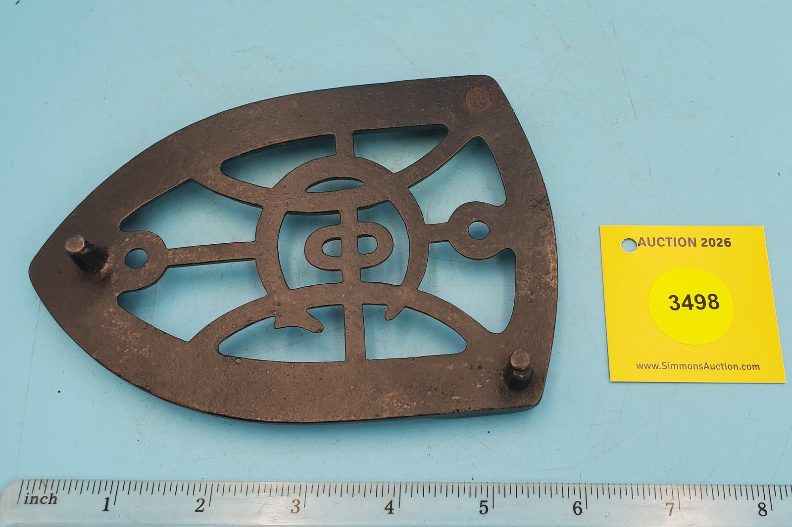 Trivet, Howell Hco., The W H Howell Co Geneva Ill., USA, one back leg is broke off - 2