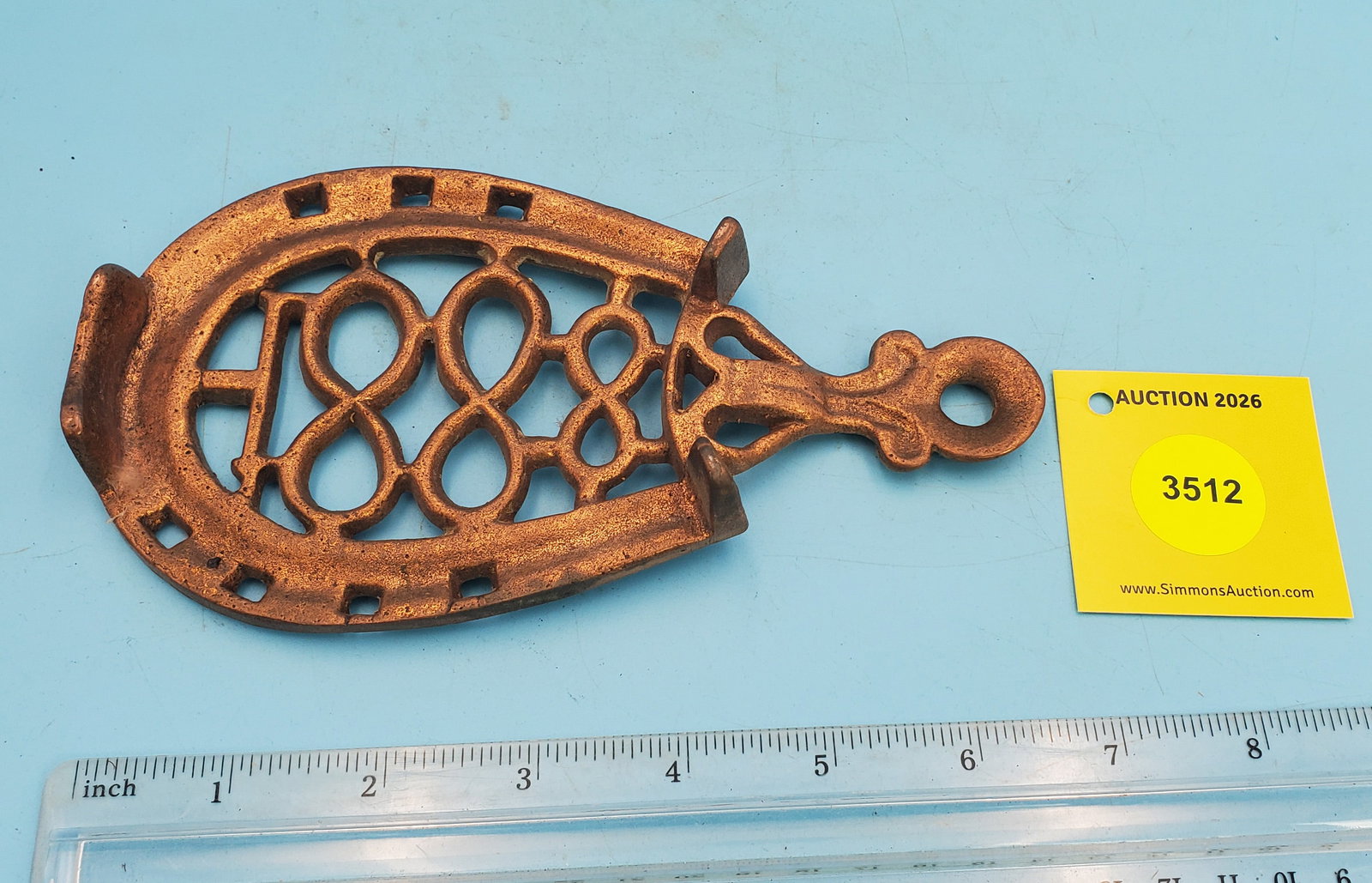 Trivet, Horseshoe, 1888 - 2