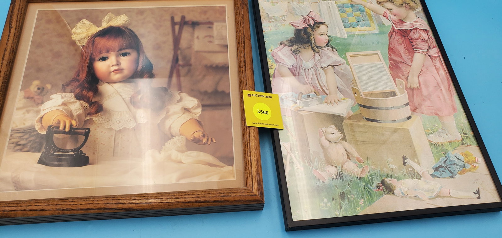 Lot of 4 iron related framed wall hangings: Lot of 4 iron related framed wall hangings