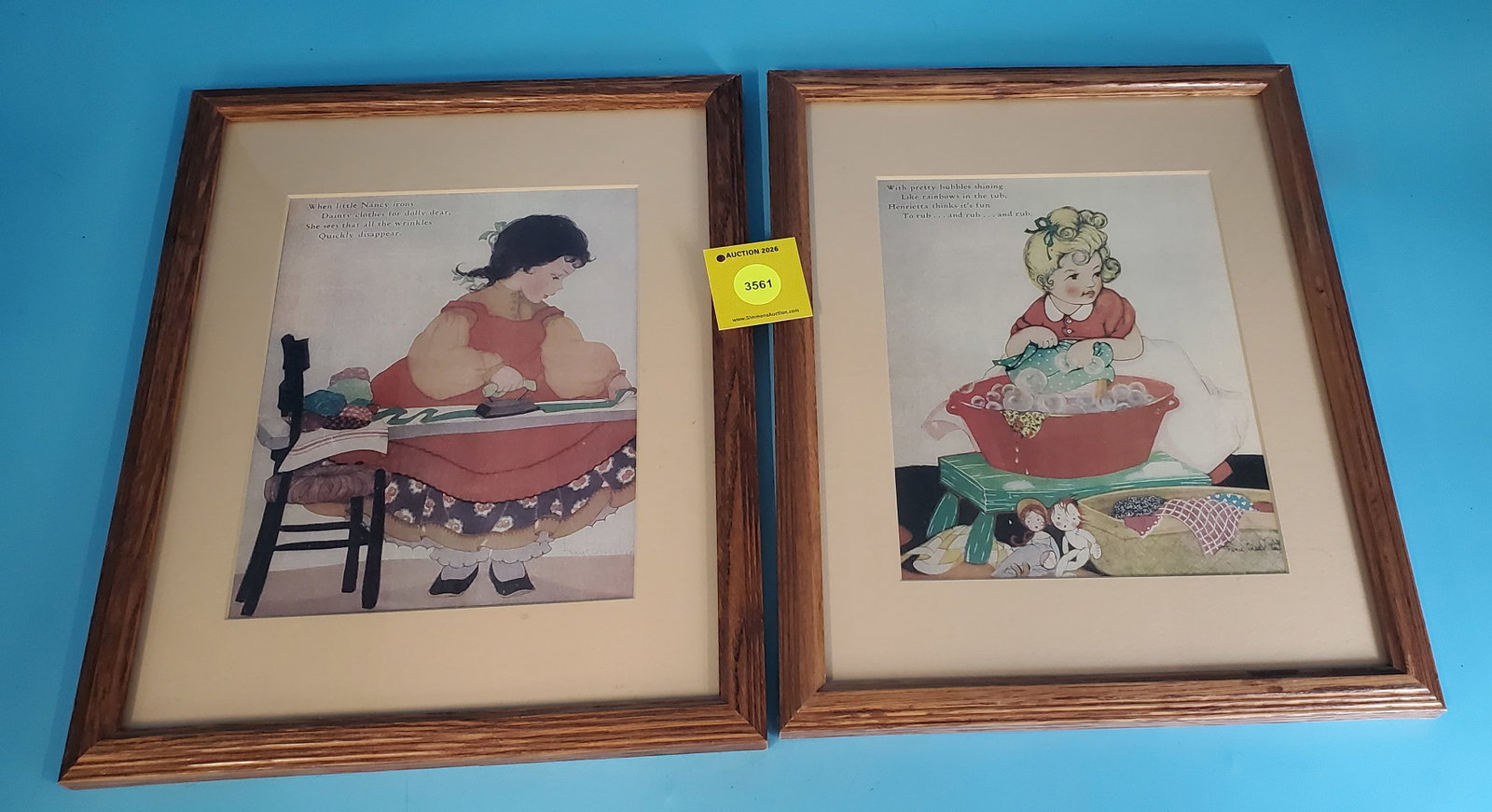 Lot of 2 iron related framed wall hangings: Lot of 2 iron related framed wall hangings