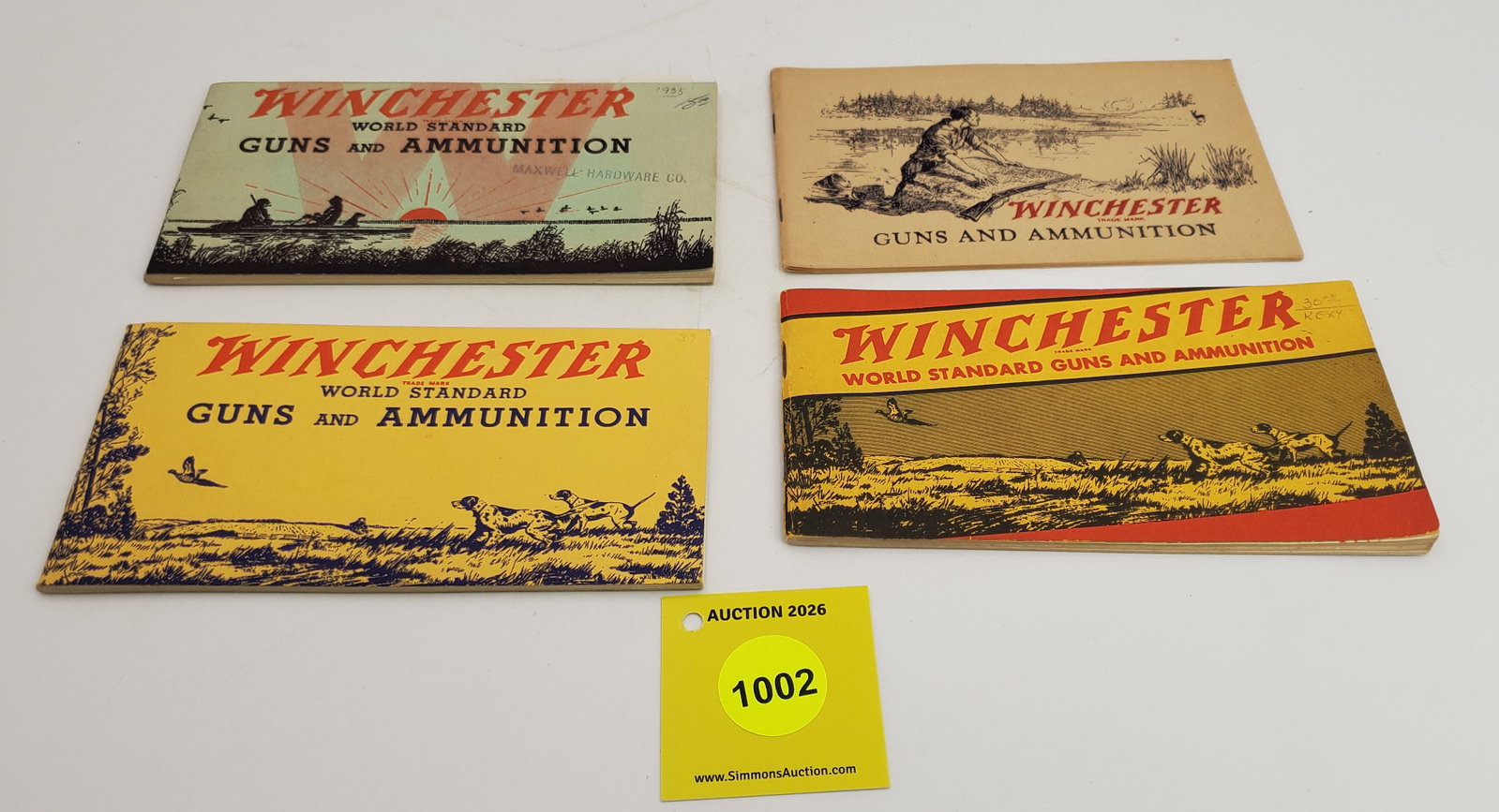 Lot of 4 Winchester booklets: Lot of 4 Winchester booklets
