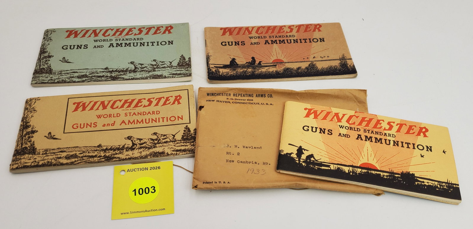Lot of 4 Winchester booklets: Lot of 4 Winchester booklets