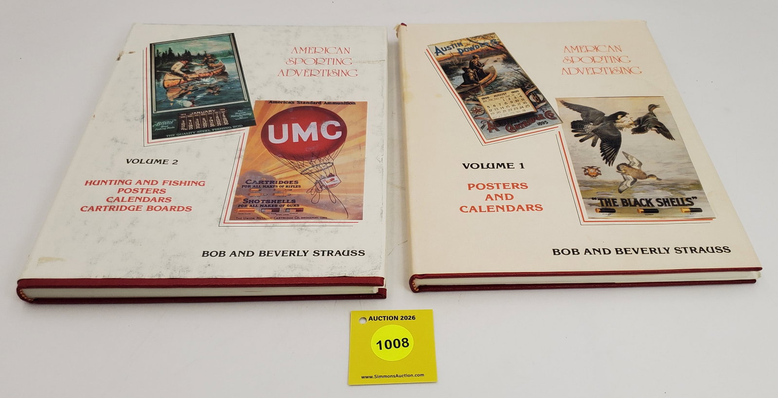 Lot of 2 American Sporting Advertising Volume 1 and 2 - 2