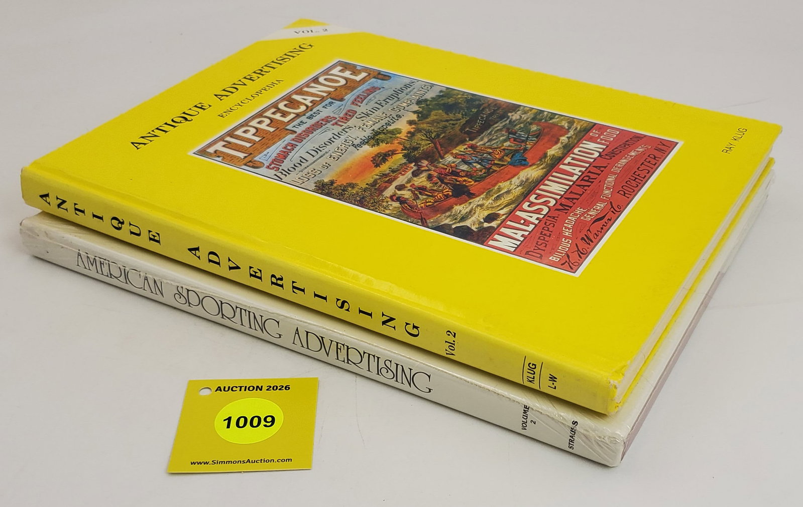 Lot of 2 books, Antique Advertising and American Sporting Advertising (1 of 2)