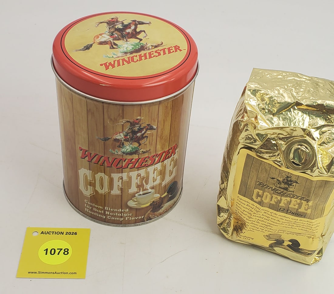 Winchester coffee tin with coffee - 2