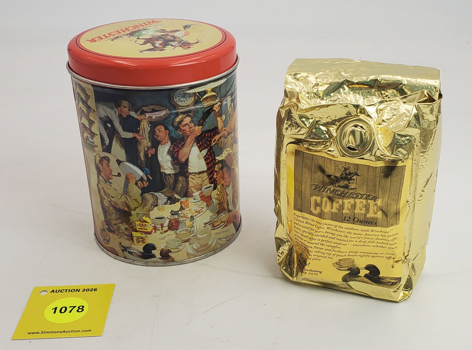Winchester coffee tin with coffee - 3