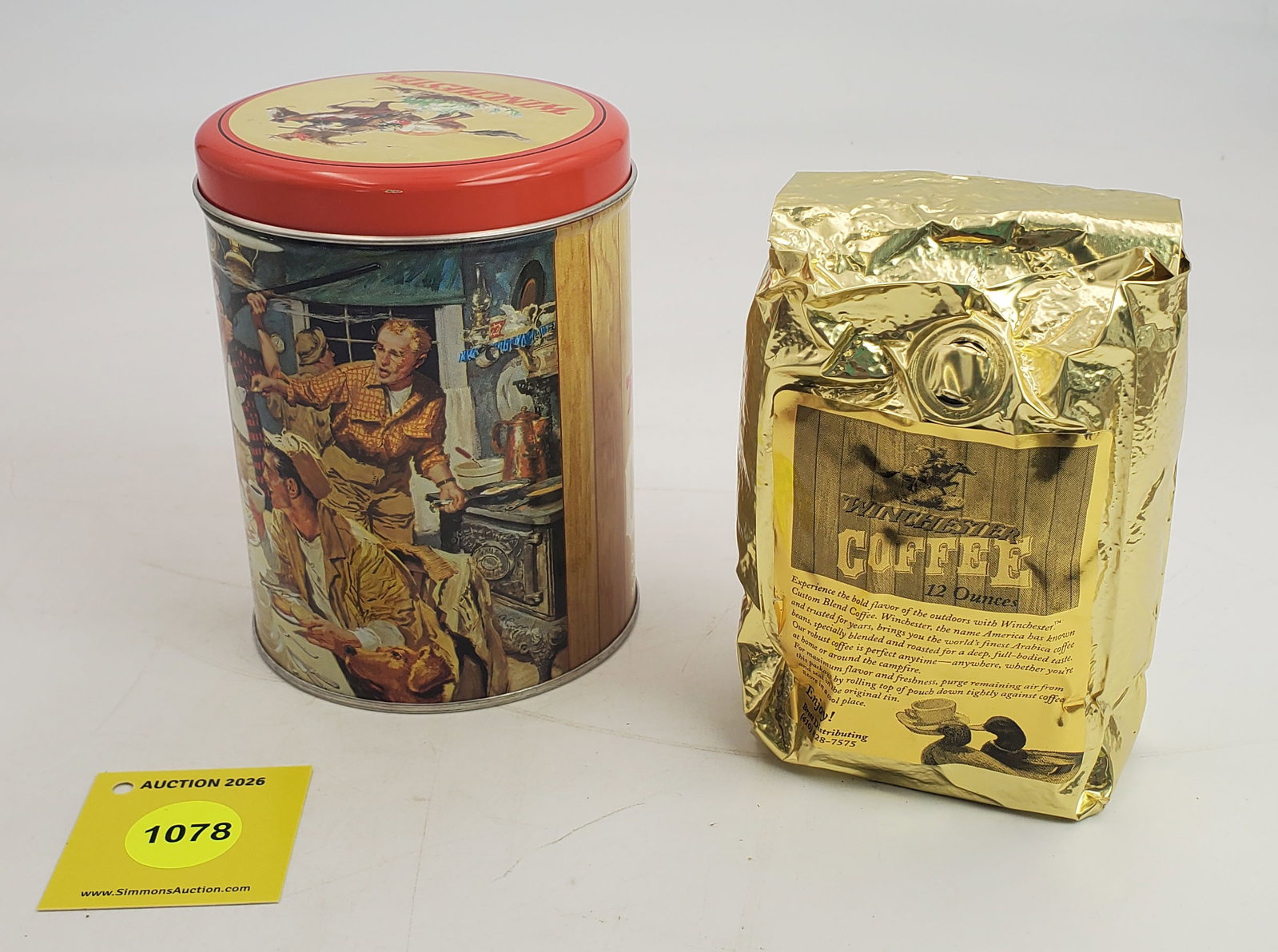 Winchester coffee tin with coffee - 4