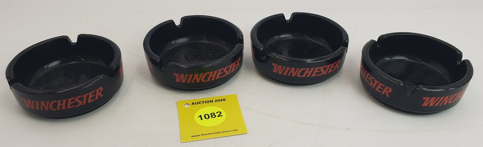 Lot of 4 Winchester ash trays (1 of 2)