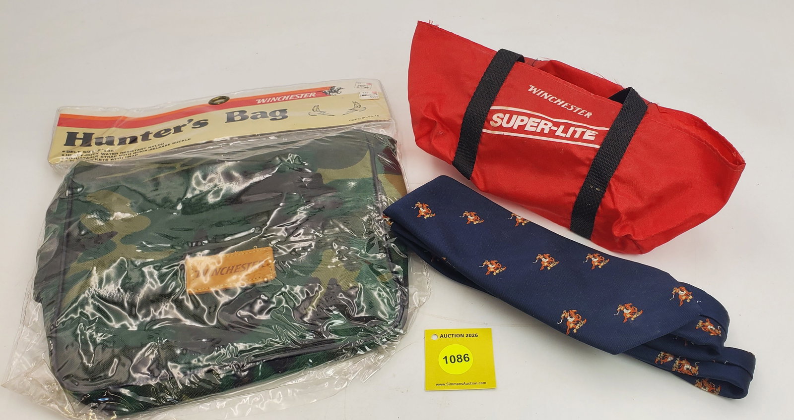 Lot of 3, 2 Winchester bags and 1 misc tie (1 of 2)