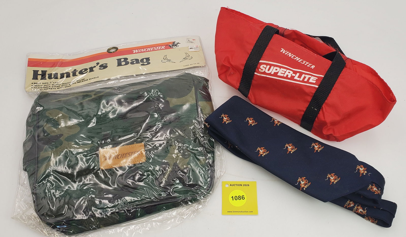 Lot of 3, 2 Winchester bags and 1 misc tie - 2