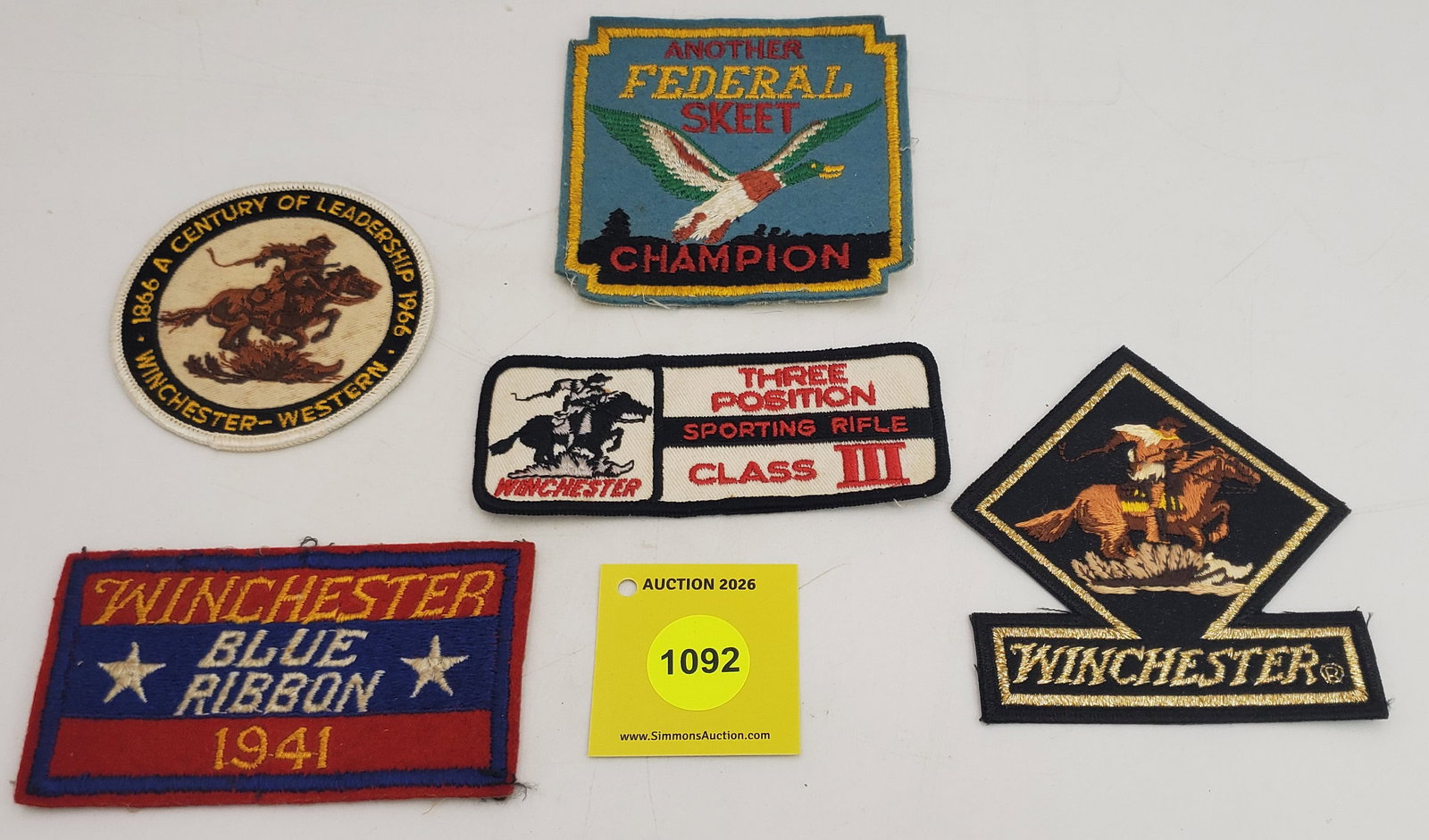 Lot of 5 patches, 4 are Winchester: Lot of 5 patches, 4 are Winchester