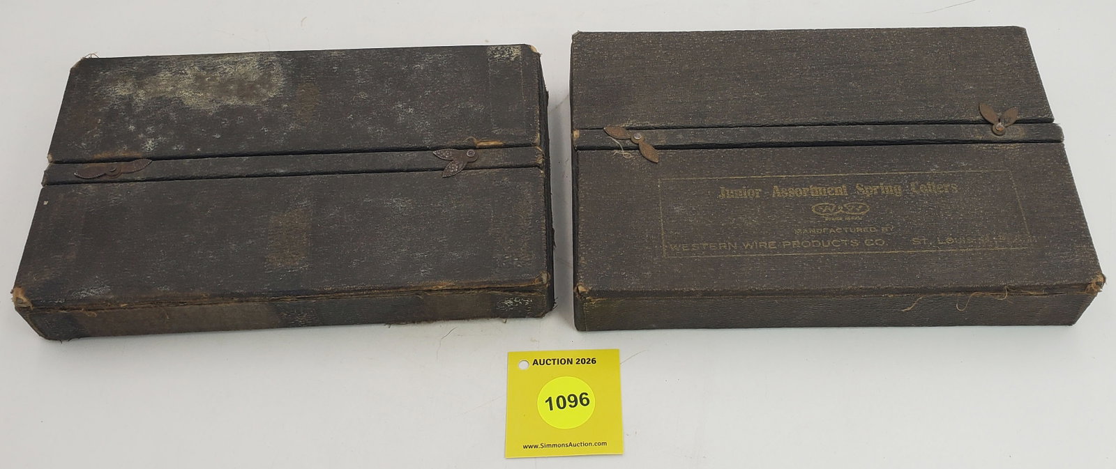 Lot of 2 counter display bin for hardware parts, one Winchester- Simmons, one Junior Assortment: Lot of 2 counter display bin for hardware parts, one Winchester- Simmons, one Junior Assortment