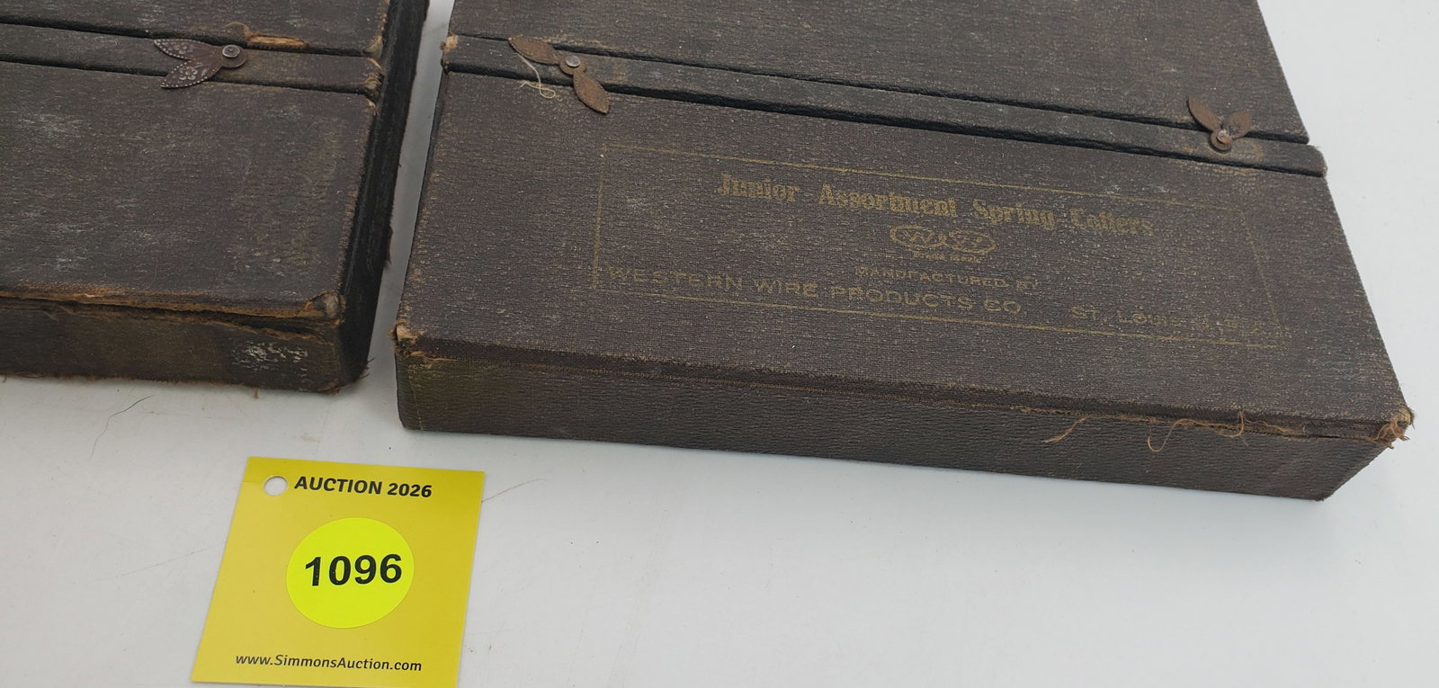 Lot of 2 counter display bin for hardware parts, one Winchester- Simmons, one Junior Assortment - 2