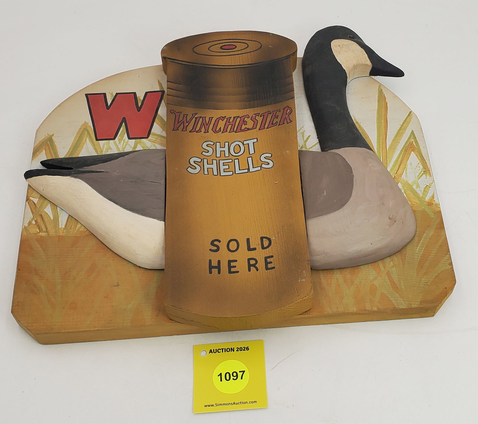 Wooden Winchester sign: Wooden Winchester sign