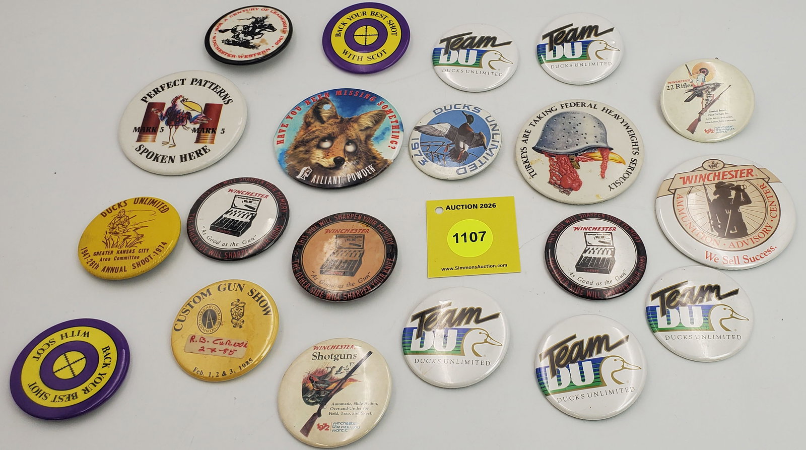 Large lot of pinback buttons (1 of 1)