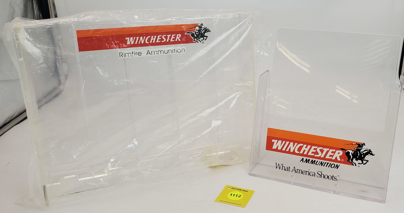 Lot of 2 plastic Winchester displays: Lot of 2 plastic Winchester displays