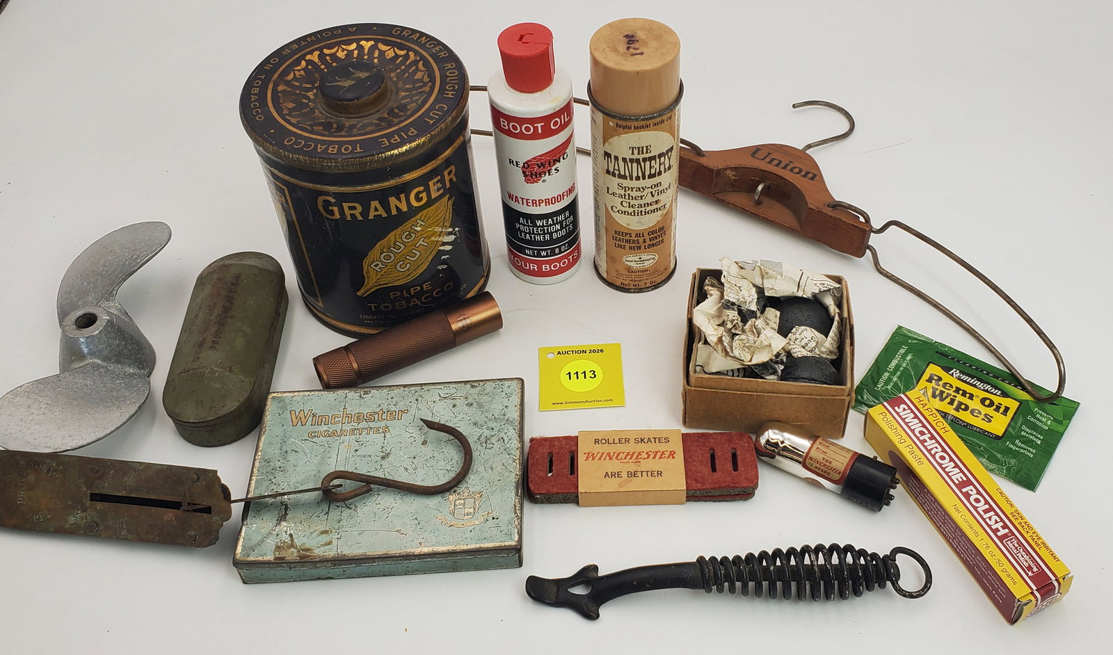 Large lot of misc items, including Winchester cigarette case, Winchester radiotron and Remington ... (1 of 1)