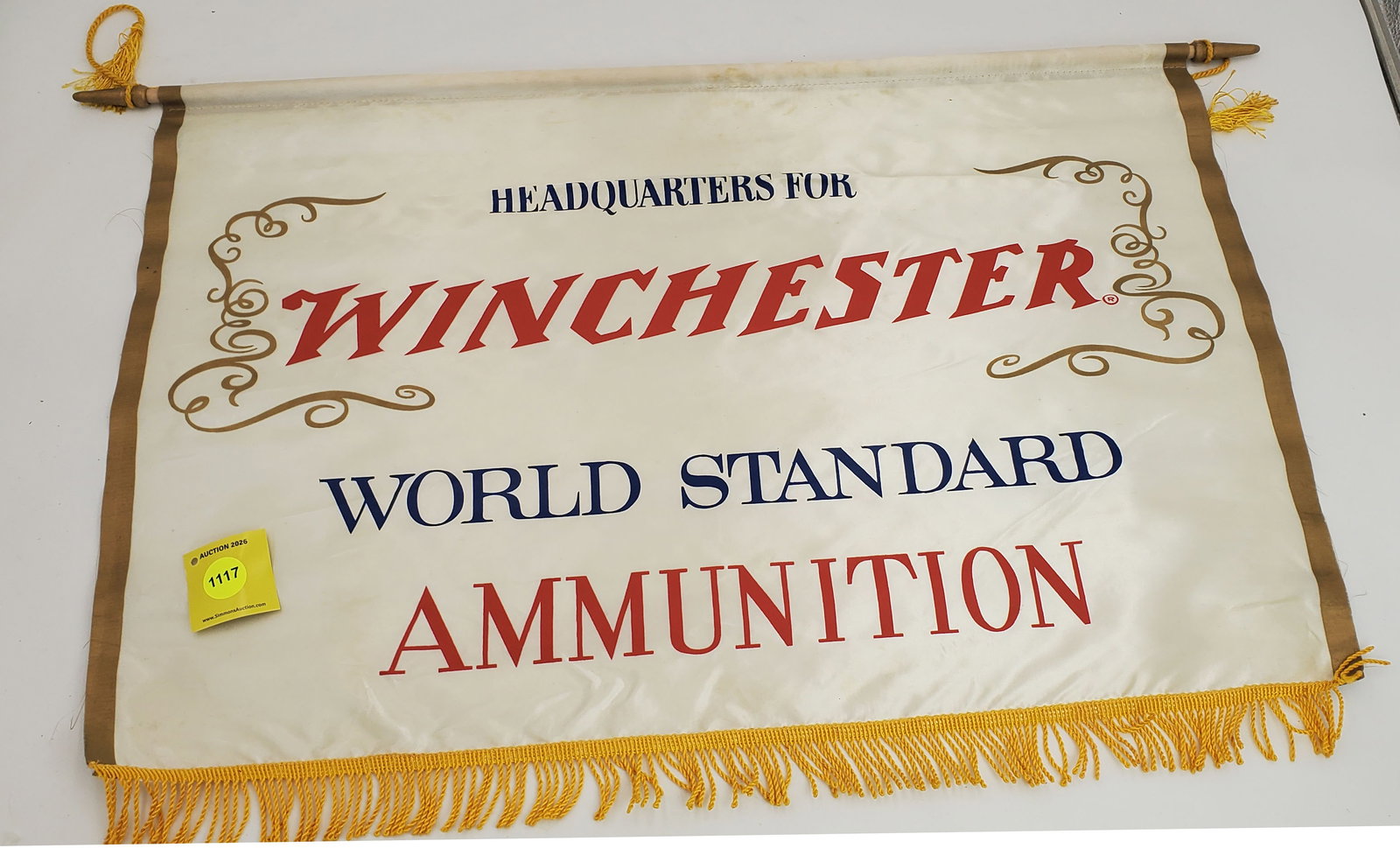 Lot of 2 Winchester wall hanging banners (1 of 2)