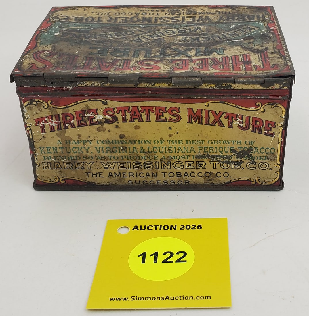 Three States Mixture tin tobacco box - 3