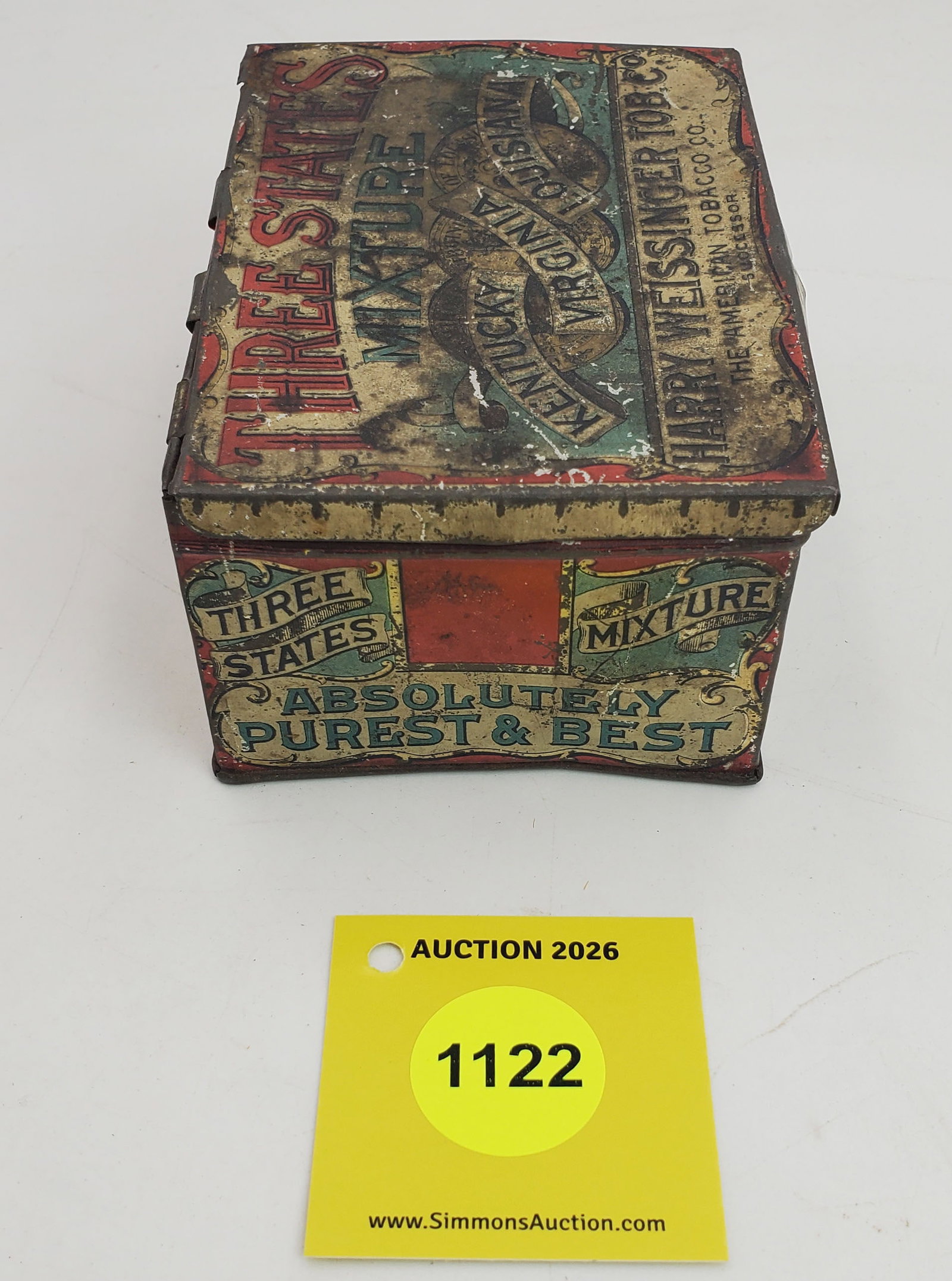 Three States Mixture tin tobacco box - 4