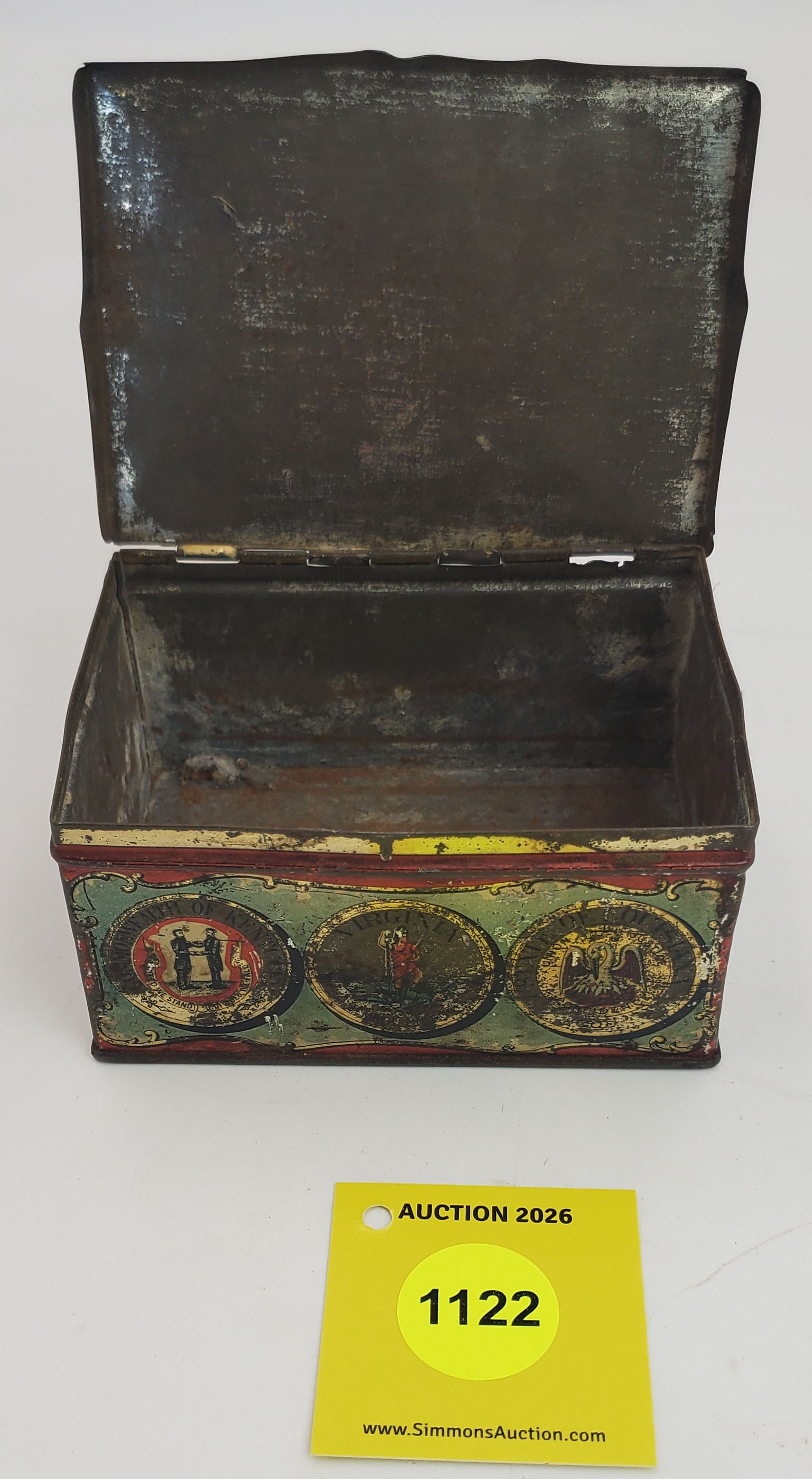 Three States Mixture tin tobacco box - 5
