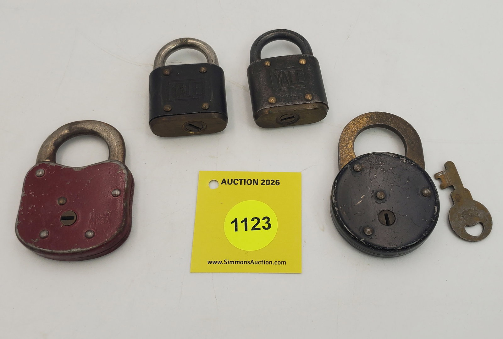 Lot of 4 locks, 2 Yale, 1 Winchester, 1Corbin - 2