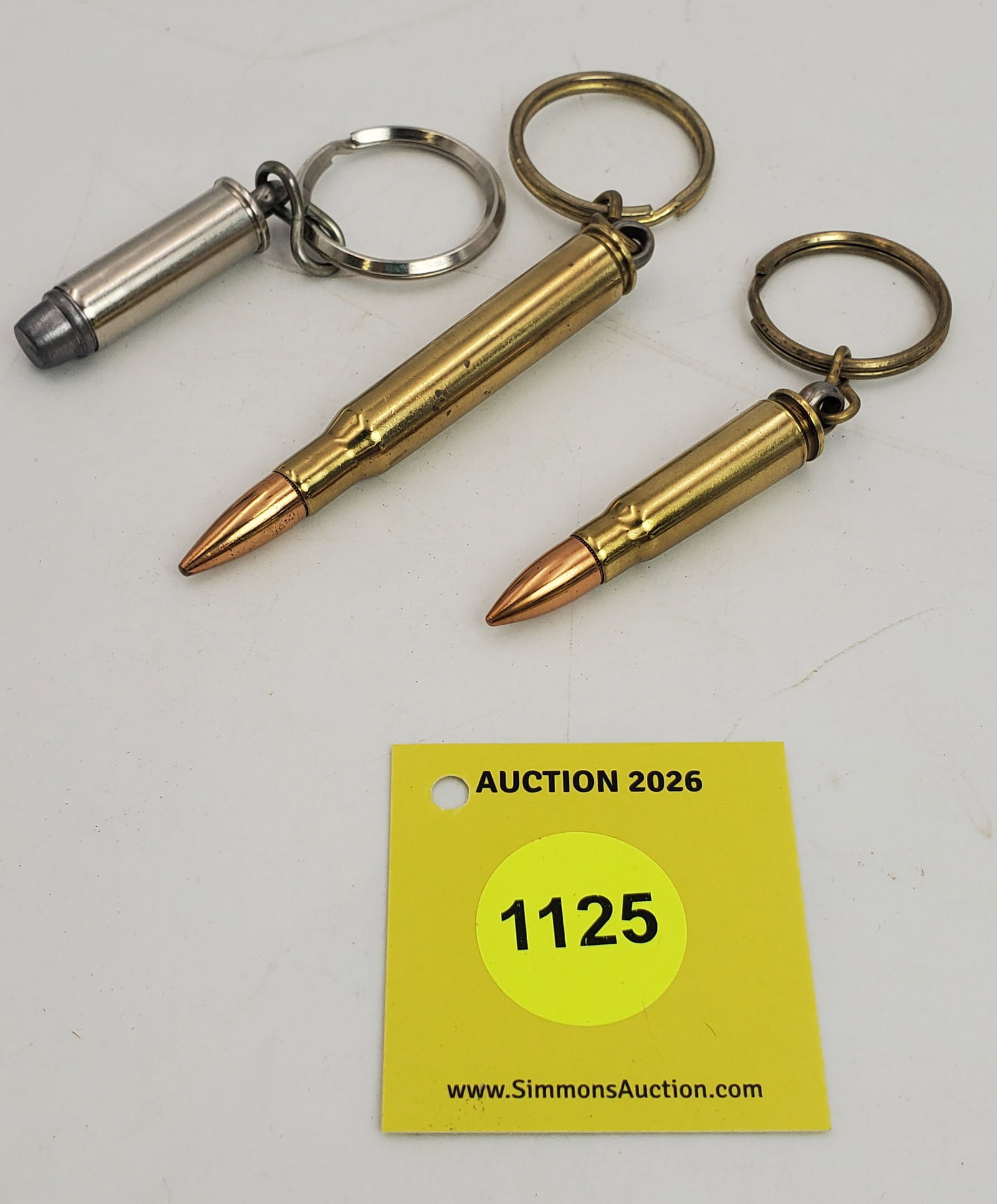 Lot of 3 bullet key chains, 2 are Winchester (1 of 1)