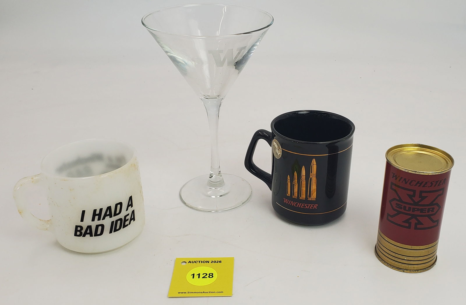 Lot of 4, 3 Winchester cups, 1 tin can - 2