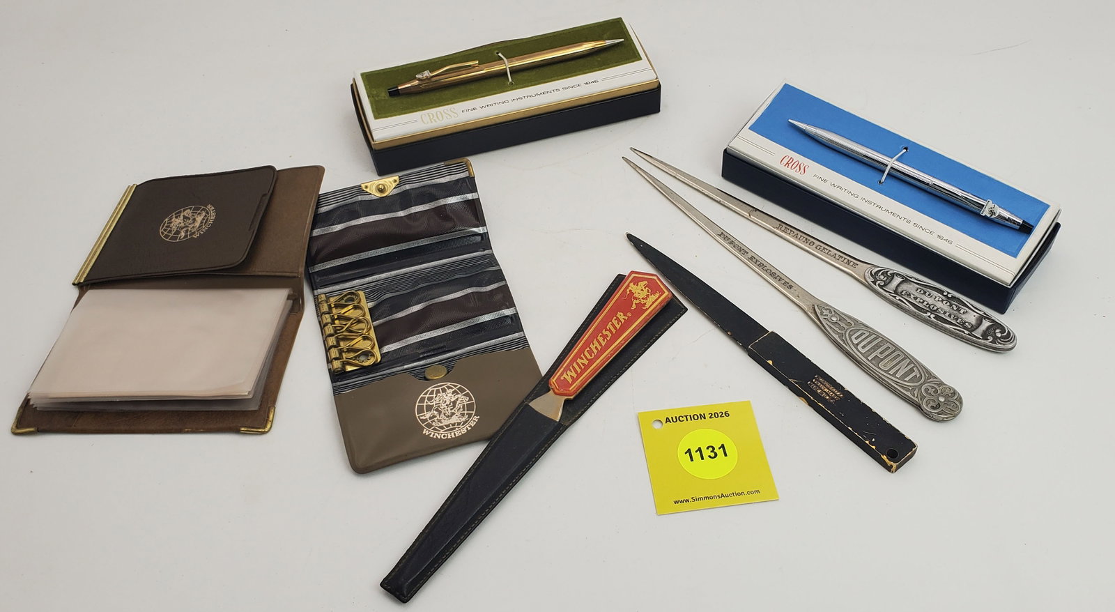 Lot of 7, including Winchester pen, and letter opener's: Lot of 7, including Winchester pen, and letter opener's