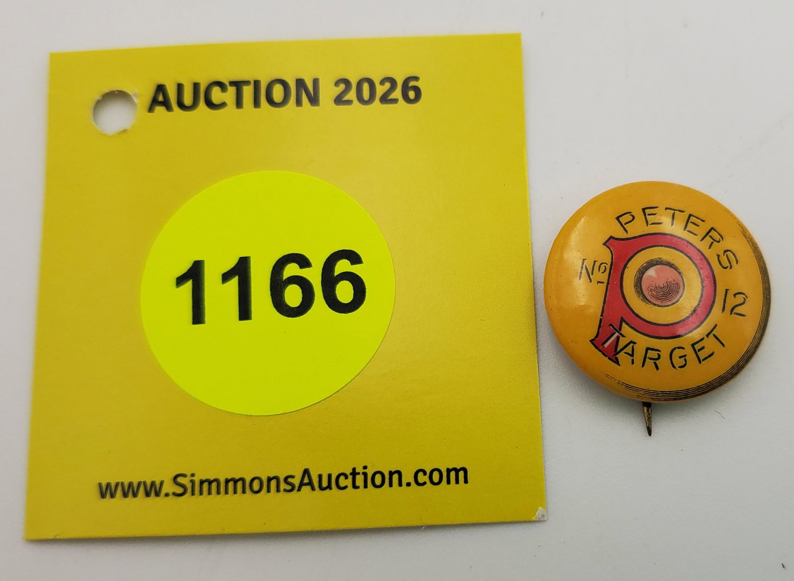 Peters No 12 Target pin, Bastian Bros Co (1 of 2)